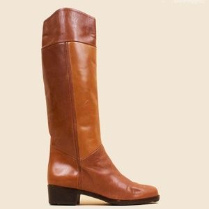 Vintage Italian Leather Knee High Boots EU 35